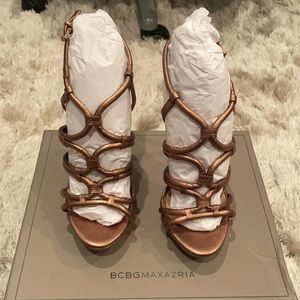 BCBG Farrow, rose gold heels! NEW WITH TAGS